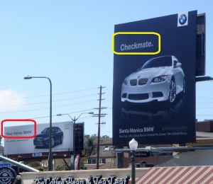 BMW vs Audi σε ταμπέλες - αστείες εικόνες