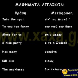 Μετάφραση από αγγλικά σε Ελληνικά