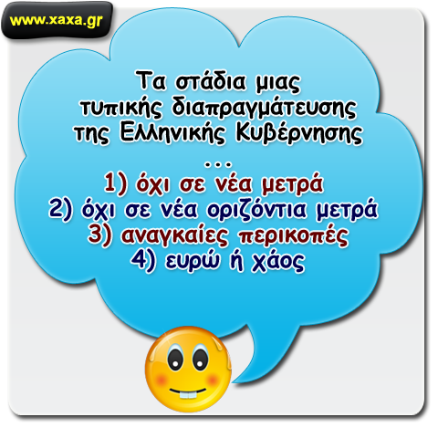 Όταν η Ελληνική Κυβέρνηση διαπραγματεύεται ...